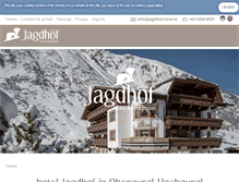 Tablet Screenshot of jagdhof-tirol.at